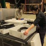 Norfolk Collections Centre Volunteers making corex boxes for horse tack